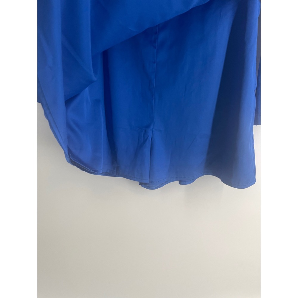 Lulus Royal Blue Long Sleeve Surplice Romper Dress Cobalt Blue Large NWT - Picture 4 of 5
